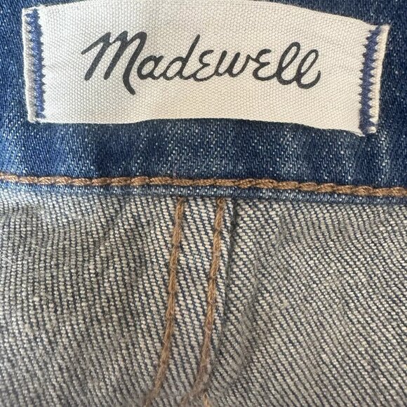 Madewell Sz 27 Perfect Vintage Jean Haight Wash Blue Stretch Denim High Rise - Picture 8 of 9